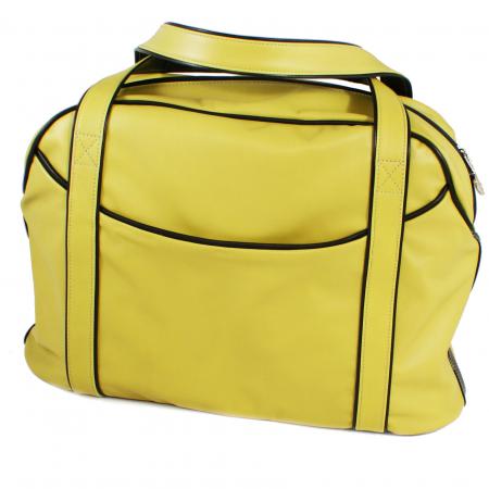 SMALL LAZY WEEKENDER <br> chartreuse & black