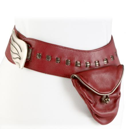 HIP DITTY RIBBON <br />red & pewter