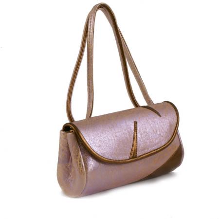 CLUTCH ZING <br />pink & bronze