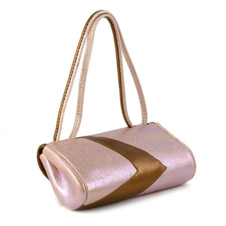 CLUTCH ZING <br />pink & bronze