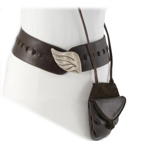 CONVERTIBLE <br/> HIP DITTY RIBBON <br/> Dark Brown