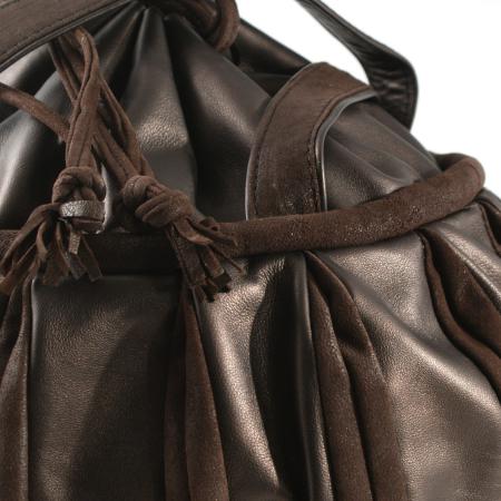 ROYAL SLOUCH  <br />  Dark Brown & Suede