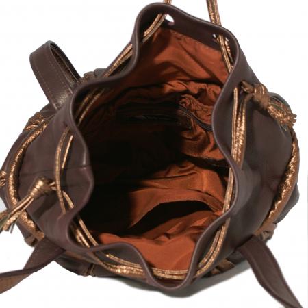 PRINCESS SLOUCH <br> mahogany & bronze