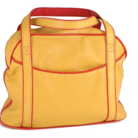 SMALL LAZY WEEKENDER <br> mustard & red