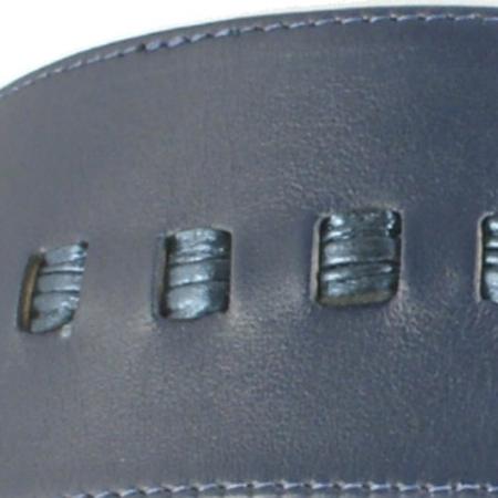 CURVE PERFECT RIBBON BELT <br /> navy & navy metallic