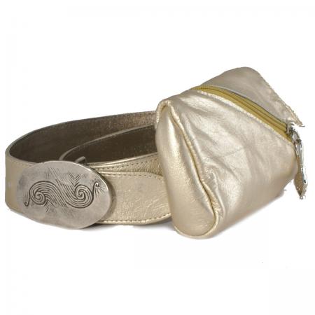  CONVERTABLE HIP ZIP<br /> champagne & chartreuse