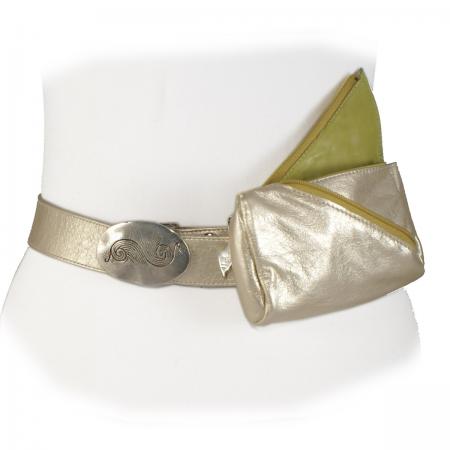  CONVERTABLE HIP ZIP<br /> champagne & chartreuse