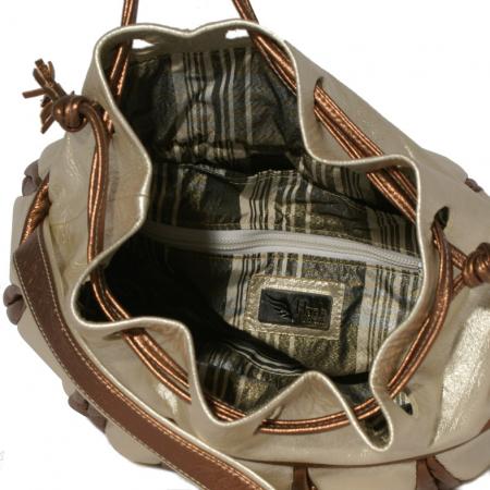 PRINCESS SLOUCH <br />  champaign & bronze