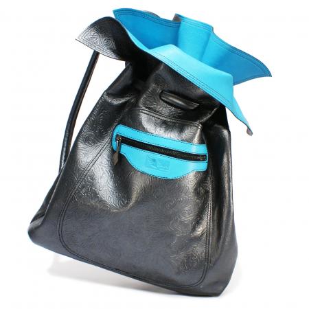 NANA PACK <br>gunmetal & turquoise