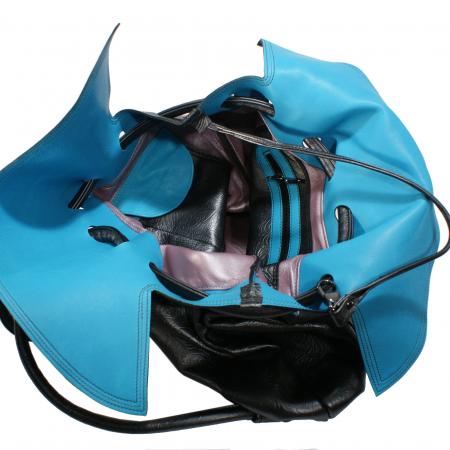 NANA PACK <br>gunmetal & turquoise