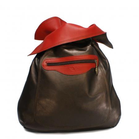 NANA PACK<br> dark brown pearl & red