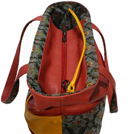MONDRI<br>textile & pink & yellow