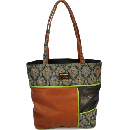AEQUITLY<br> textile & cognac & black