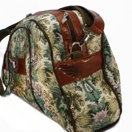 FELICITY WEEKENDER <br> textile olive & cognac