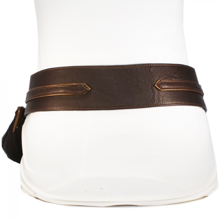 HIP DITTY WEST BAG <br> dark brown & bronze