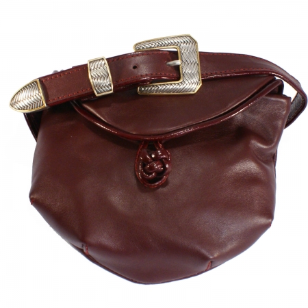 HIP HIP BAG <br> burgundy & patent burgundy