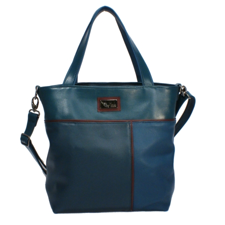 TITO<br>petrol patch & burgundy