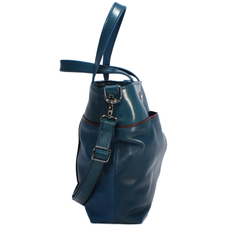 TITO<br>petrol patch & burgundy