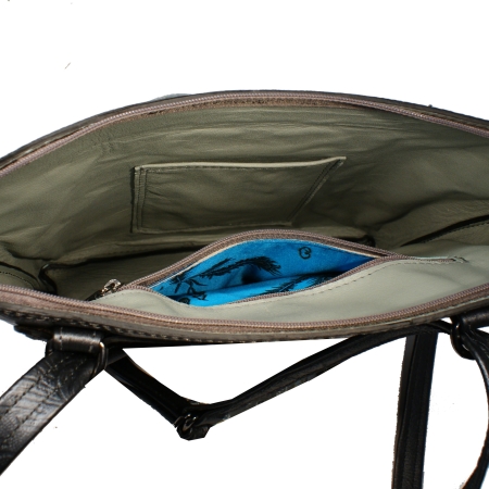 TULIPAK <br> embossed gun metal