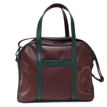 FELICITY WEEKENDER <br> burgundy & green