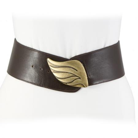 CURVE PERFECT CLASSIC BELT <br />chocolate