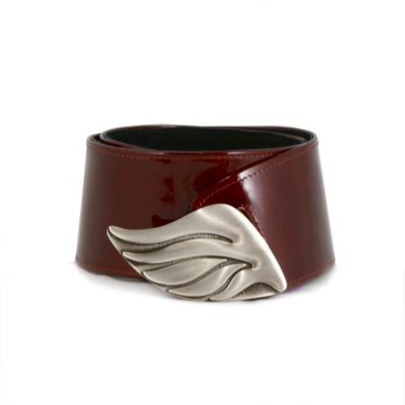 CURVE PERFECT CLASSIC BELT <br />  red patent leather
