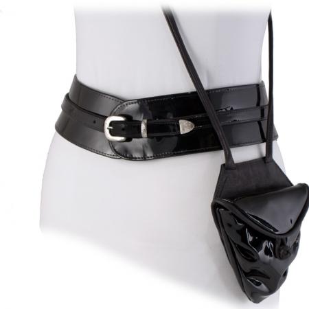 CONVERTIBLE <br > HIP DITTY WESTERN <br > black patent leather